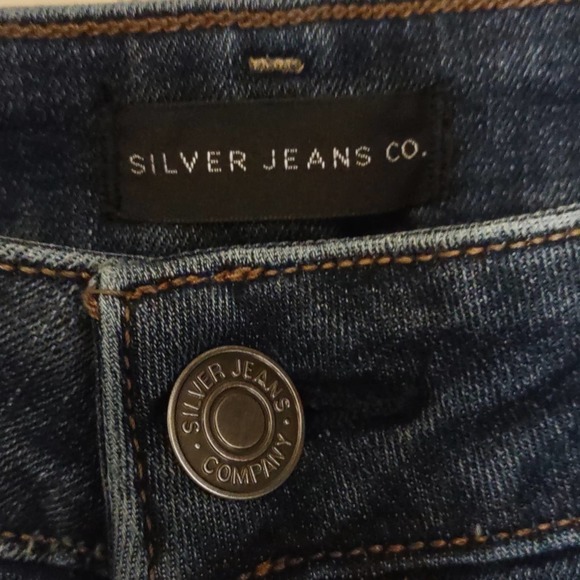 Silver Jeans Avery Skinny Crop 32W X 25L Dark Sandblast - Picture 8 of 11